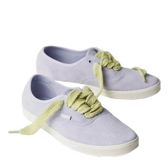 NEW VANS lowpro suede sneakers - Lilac lime sherbet M7 W 8.5 - Picture 2 of 9